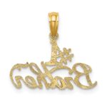 14K #1 BROTHER Charm - Image 4