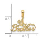 14K #1 BROTHER Charm - Image 3