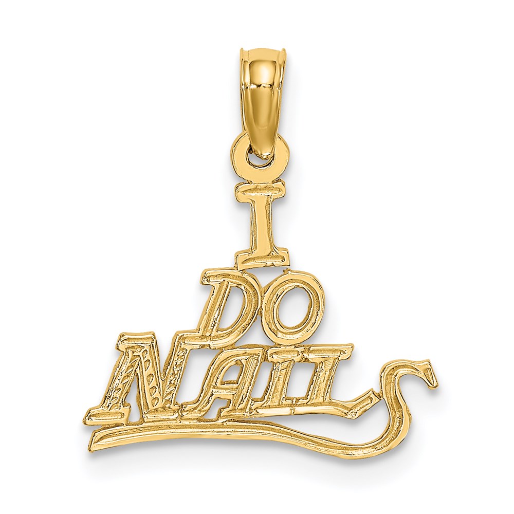 D4173.jpg 14K I DO NAILS Charm - Image 1