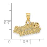 14k SPECIAL TEACHER with Flower Charm - Image 4
