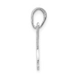 14k White Gold Polished Butterfly Cut-out Pendant - Image 2