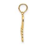 14K Diamond-cut Butterfly Pendant - Image 2