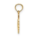 14K Hand Holding Barbell Charm - Image 2