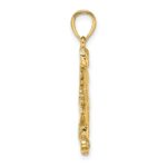 14K Boy Soccer Player Running with Ball Charm - Image 2