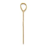 14K Medium Satin Cross Pendant - Image 2