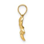 14K Polished Mini Plumeria Pendant - Image 2