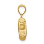 14K Brushed Polished and Enameled Camera Pendant - Image 2