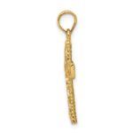 14K Polished Braided Cross Pendant - Image 2