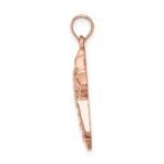 14K Rose Polished Celtic Cross Pendant - Image 2