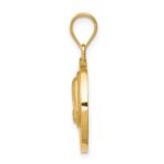 14K Brushed and Polished Virgin Mary Pendant - Image 2