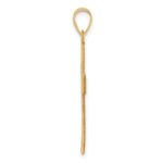 14K Large Satin Cross Pendant - Image 2
