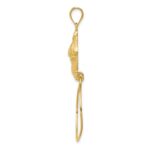 14k Sea Shell Charm Holder Pendant - Image 2