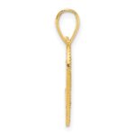14k Fancy Cut-out Heart Pendant - Image 2
