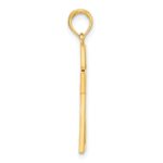 14k Polished Cut-out Cross Pendant - Image 2