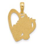 14K Polished Heart with Horse Pendant - Image 4