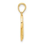 14k Polished Horse Head In Heart Pendant - Image 2