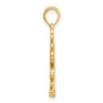 14k Polished Floral Pendant - Image 2