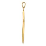 14K Polished Cross with Drape Pendant - Image 2