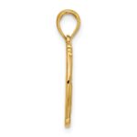 14K Polished Live Long and Prosper Hand Gesture in Circle Charm - Image 2