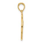 14k Polished Hand Gesture in Circle Charm - Image 2