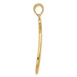 14k Polished Awareness Ribbon Pendant - Image 2