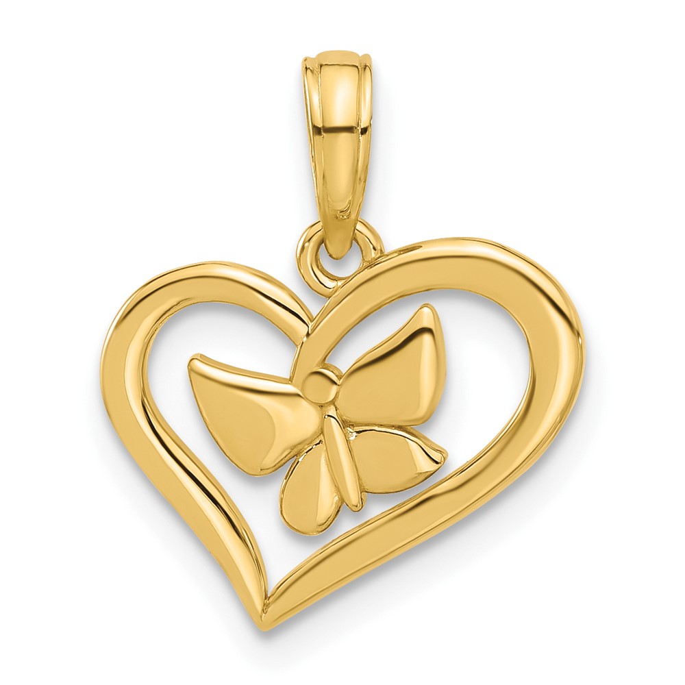 D5485.jpg 14k Polished Fancy Heart and Butterfly Charm - Image 1