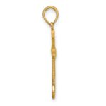 14k Fancy Cross Charm - Image 2