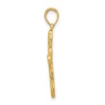 14K Fancy Entwined Cross Charm - Image 2