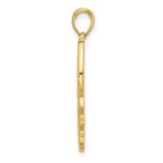 14K Polished Fancy Seahorse in Kelp Charm - Image 2