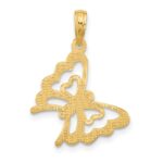 14K Polished Fancy Butterfly Charm - Image 4
