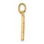 14k Brown Enameled Fancy Chocolate Bar Missing Bite Charm - Image 2