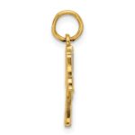 14k White Enameled Bathrobe Charm - Image 2