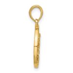 14K Polished Round Cancer Pendant - Image 2