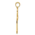14K Polished Rounded Cross Pendant - Image 2
