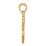 14K Polished Heart Crown Pendant - Image 2