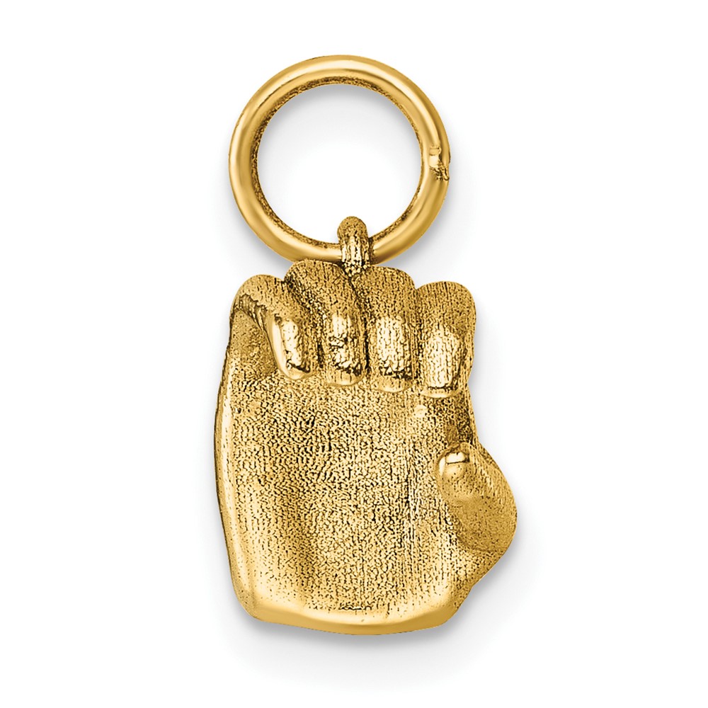 D5808C.jpg 14K American Sign Language Alphabet Fingerspelling Sign C Pendant - Image 1