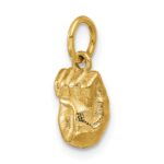 14K American Sign Language Alphabet Fingerspelling Sign E Pendant - Image 4