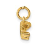 14K American Sign Language Alphabet Fingerspelling Sign H Pendant - Image 2