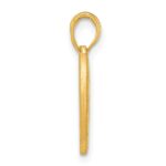 14K Polished Grooved Heart Pendant - Image 2