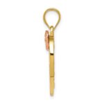 14k Two-Tone with White Rhodium #1 MOM Charm - Image 2