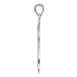 14k White Gold Cross Pendant - Image 2