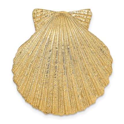 14K Fits Up To 8mm and 10mm Scallop Shell Omega Slide