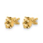 14k 1/5 carat Lab Grown Diamond VS/SI+ G+ Round Complete Four Prong Heavyweight Stud Earrings - Image 4