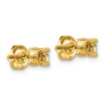 14k 5/8 carat Lab Grown Diamond VS/SI+ G+ Round Complete Four Prong Screwback Heavyweight Stud Earrings - Image 4