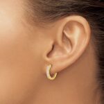 14k Diamond Hinged Hoop Earrings - Image 3