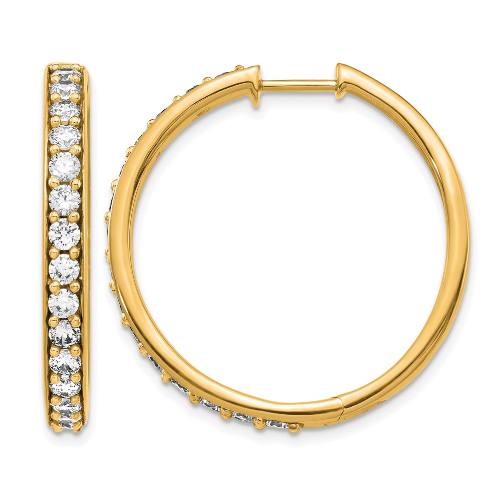 EM4267-200-YA.jpg 14k Diamond Hinged Hoop Earrings - Image 1