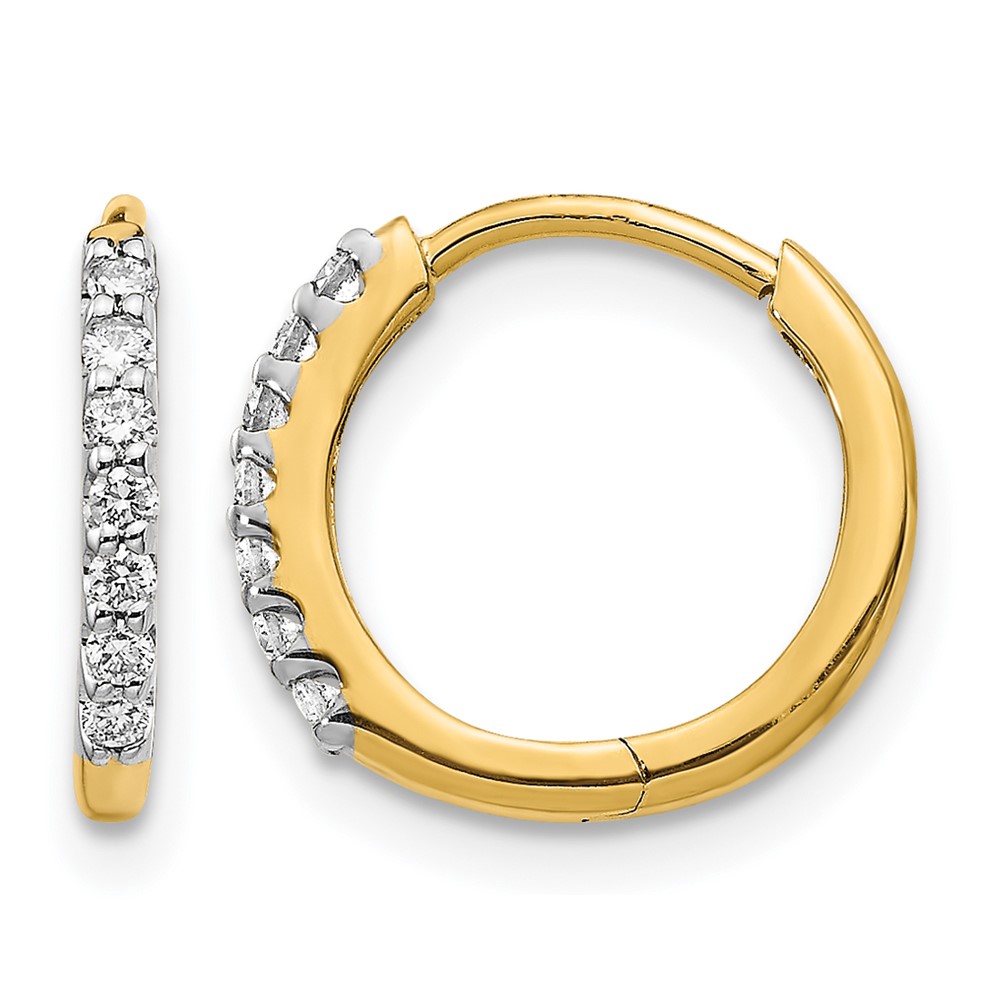 EM5394-016-YA.jpg 14k Diamond Hinged Hoop Earrings - Image 1
