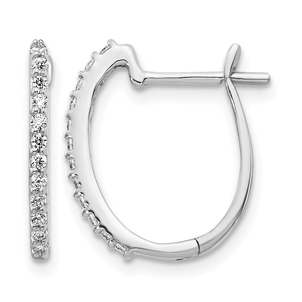 EM5416-020-WA.jpg 14k White Gold Diamond 1.3mm Hinged Hoop Earrings - Image 1