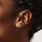 14k 1/5 carat Lab Grown Diamond VS/SI+ G+ Stud Post Earrings - Image 3