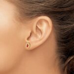 14k 6x3mm Marquise Ruby Post Earrings - Image 3